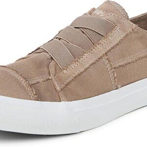 Blowfish Women's Canvas Slip-On Sneakers Casual Vegan Comfort Taupe 10